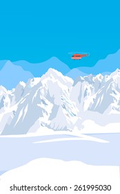 Mountain Range With Snow And Rescue Helicopter. Vector Background. Mountain View. Mountain Creek. Mountain Range Turbulence. Mountain Range In Europe. Mountain Range Definition. Mountain Range High.