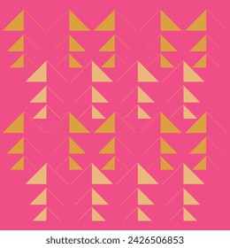 Mountain Ranges. Triangle motif with line and polyline. Vector.