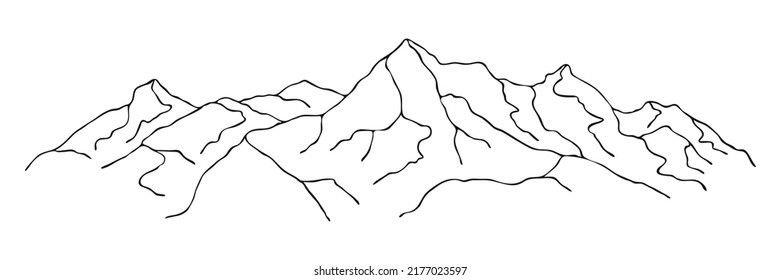 Cordilleras, fondo vectorial, minimalismo