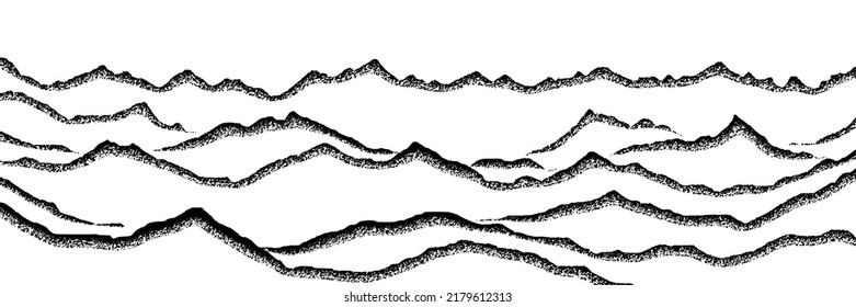 Cordilleras, fondo vectorial, minimalismo