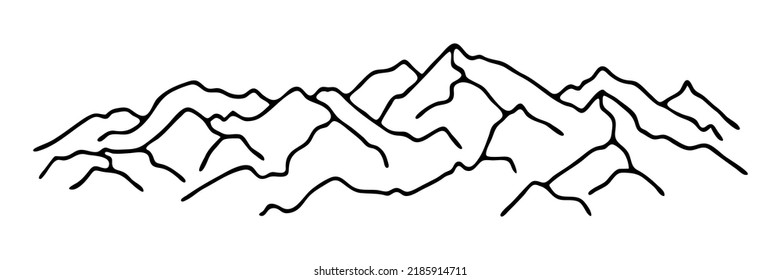 Mountain Ranges Vector Background Minimalism Stock Vector (Royalty Free ...