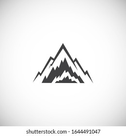 Mountain related icon on background for graphic and web design. Creative illustration concept symbol for web or mobile app.