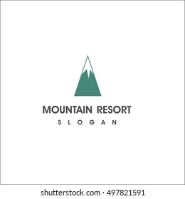 Mountain resort logo