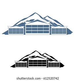 Mountain resort logo
