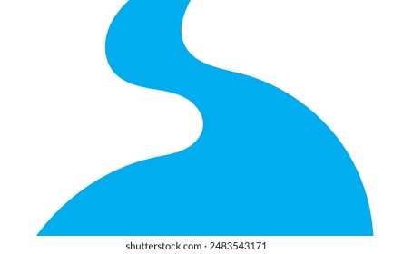  mountain river flow. Isolated on a white background. vector illustration. EPS 10