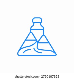 mountain river icon sign vector