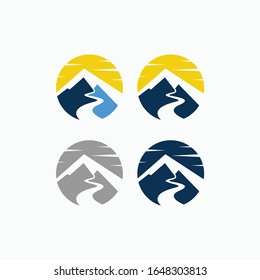 mountain river logo designs free