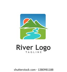 Mountain River Logo Stock Image