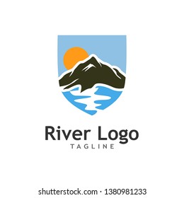 Mountain River Logo Stock Image