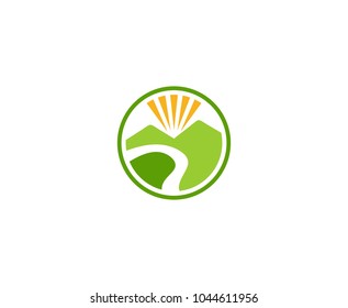 Mountain road logo
