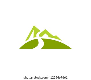 Mountain Road Logo Stock Vector (Royalty Free) 1235469661 | Shutterstock