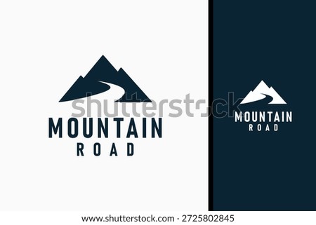 Mountain road logo symbol icon design