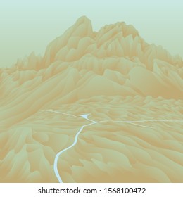mountain rock desert landscape background