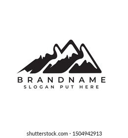 Mountain rock or hill logo/identity design template vector