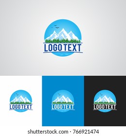 Vorlage für das Design von Berglogo 