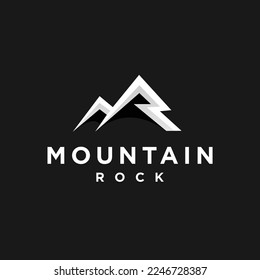 Mountain Rock logo, letter MR logo