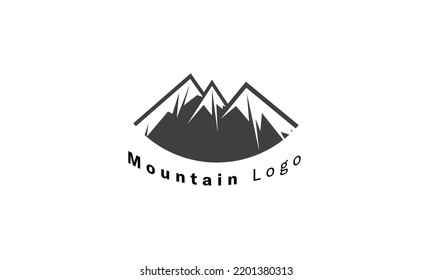 Mountain rock nature vector logo design