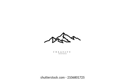 Diseño de vectores de rocas de montaña