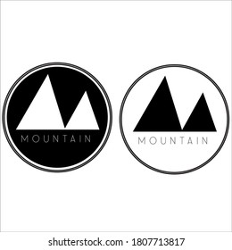 Mountain rope vector logo for company use