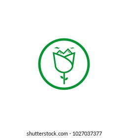 Mountain Rose Logo and Icon Design