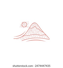 Mountain with Salt modern simple creative design template