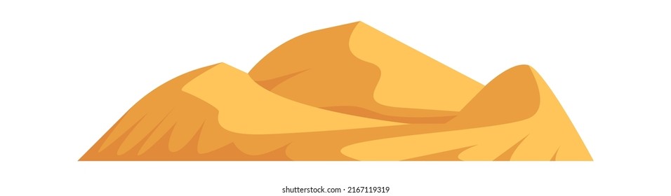 Mountain of sand Natural Landscape. Vector illustration