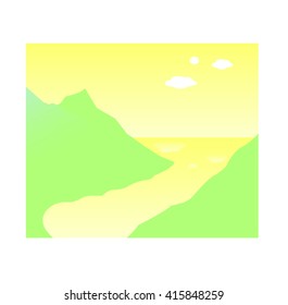 Mountain in the sea