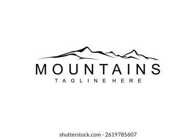 Mountain  Shape Nature Landscape logo design