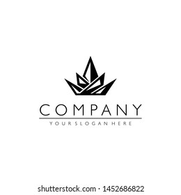 MOUNTAIN SHAPE VECTOR LOGO ABSTRACT