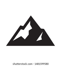 Mountain Shape Vector Logo Design Template