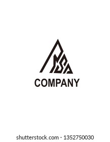 mountain shaped letters