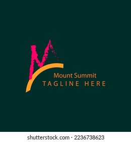 Mountain shapes logo, Mountain Logo Vector Template Design Illustration