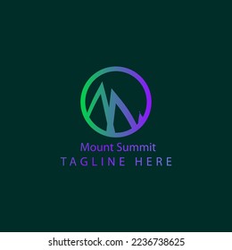 Mountain shapes logo, Mountain Logo Vector Template Design Illustration