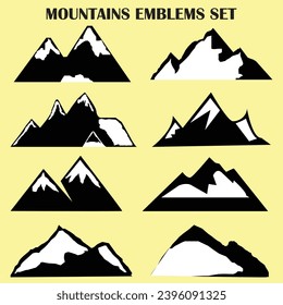 Mountain Shapes For Logos.eps file.