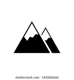 Mountain shapes for logos, peak icon vector illustration.