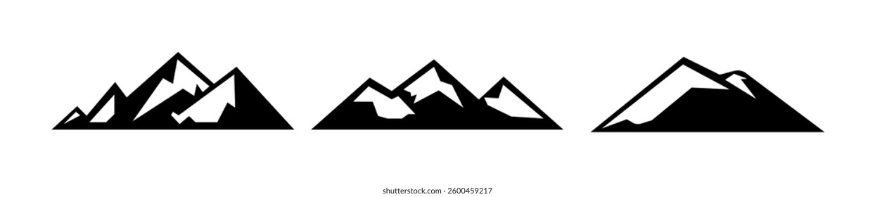 Mountain Shapes for Logos Vector