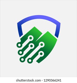 Mountain Shield Vector