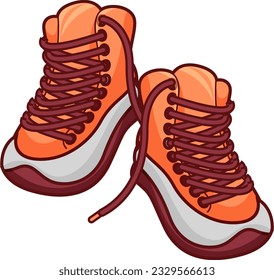 Mountain Shoe Icon Vector Illustration