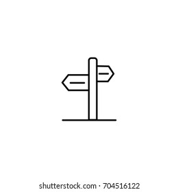 Mountain Sign Icon Line