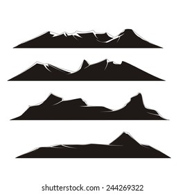 Mountain Silhouette Icon