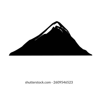 mountain silhouette icon design vector