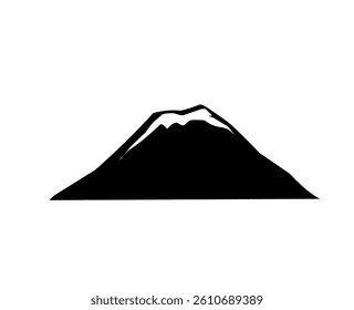 mountain silhouette icon design vector