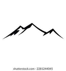 mountain silhouette icon vector design