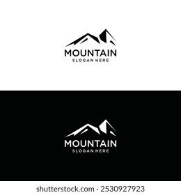 mountain silhouette icon vector for logo