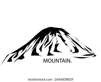 mountain silhouette illustration vector eps 10