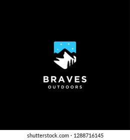 mountain silhouette logo