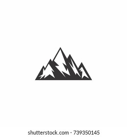 Mountain silhouette logo.