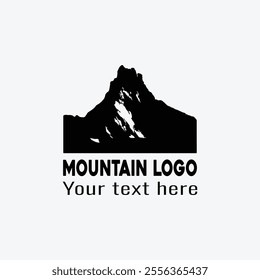 Mountain silhouette logo for Business Branding,
Minimalist Logo Design, Modern, Scenic Mountain Logo for Nature and Travel Enthusiasts,
 Mountain silhouette, Customizable Mountain Logo,