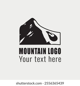 Mountain silhouette logo for Business Branding,
Minimalist Logo Design, Modern, Scenic Mountain Logo for Nature and Travel Enthusiasts,
 Mountain silhouette, Customizable Mountain Logo,