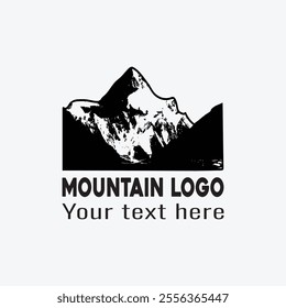 Mountain silhouette logo for Business Branding,
Minimalist Logo Design, Modern, Scenic Mountain Logo for Nature and Travel Enthusiasts,
 Mountain silhouette, Customizable Mountain Logo,